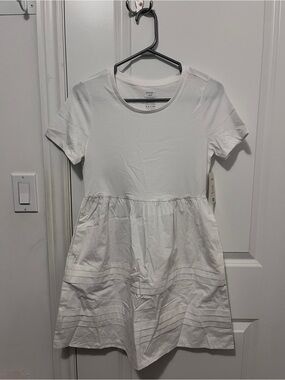 George White Babydoll Dress